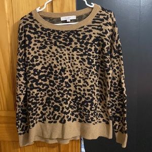 LOFT leopard sweater